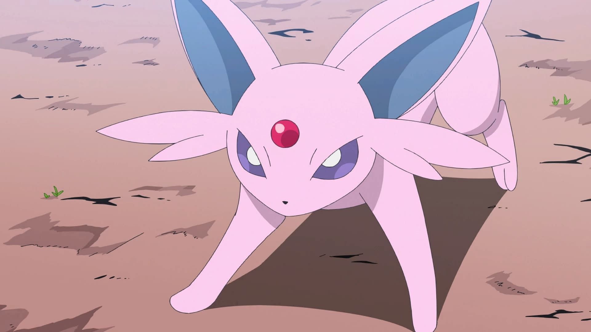 Espeon from the anime (Image via The Pokemon Company)